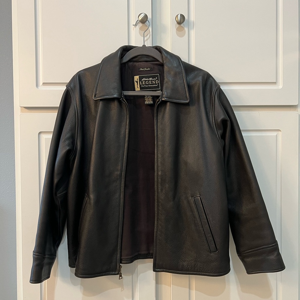 Eddie Bauer high qualitylity leather coat.